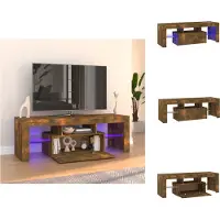 vidaXL Tv-kast - Tv-kasten - Tv-meubel - Tv-meubel Met LED-verlichting - Tv-meubel met LED-verlichting 120x35x40 cm gerookt eikenkleurig