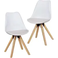 Wohnling Eetkamerstoel LIMA wit set 2