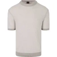 BOSS Knitted T-shirt Kantonio Grijs