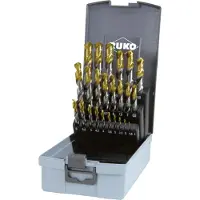 RUKO 2501215TRO N HSS-G Spiraalboorset 25-delig 1 mm, 1.5 mm, 2 mm, 2.5 mm, 3 mm, 3.5 mm, 4 mm, 4.5 mm, 5 mm, 5.5 mm, 6 mm, 6.5 mm, 7 mm, 7.5 mm, 8 mm, 8.5 mm,
