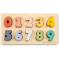 Woet Houten Cijferpuzzel - Getallen 0 t/m 9 - Pastelkleurige Cijfer Puzzel - Educatief Leren Tellen - Peuterspeelgoed - Vanaf 2 Jaar