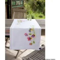 Vervaco - Loper kit - Pimpelmees met viooltjes - PN-0149146 - Borduren - Borduurpakket - Borduurpakket volwassenen - Borduurpakket kind