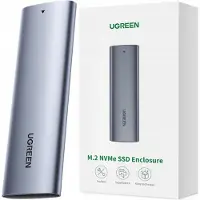 UGREEN Boîtier SSD M.2 avec Adaptateur M2 Gris Anodisé pour NVME et SATA