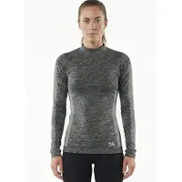 Heatkeeper Thermo ondergoed dames lange mouw - Techno - Warm Thermo shirt hoge hals - Zwart / M