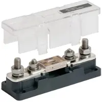 Bep Marine Anl Holder With 2 Studs Fuse Zwart,Zilver 750A