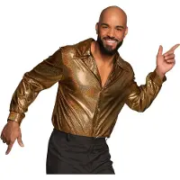 Boland Disco Party Blouse Shiny Goud