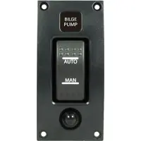 Talamex Switchpanel Curved Add On Bilgepump Switch On-off-auto Zwart