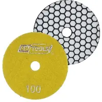 AWTOOLS AW56306 - Polijstpad - 100mm - Gradatie 100 - Voor Droog Gebruik