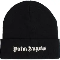 Palm Angels Heren- en Damesgebreide Muts met Geborduurd Logo PWLC014F23FAB0011001