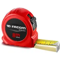 Facom 893B - MEETLINT, DUBBELZIJDIG, 8 M MET BLOKKERING-ABS HUIS - 893B.825PB