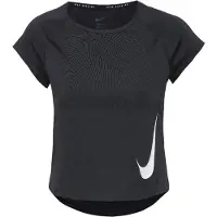Nike Functioneel shirt 'TEMPO SWOOSH' zwart / wit