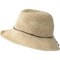 P.A.C. - Lilen Bucket Straw Hat - Hoed L/XL, beige