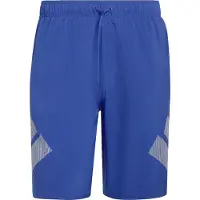 Adidas Boardshorts 'Big Bars' blauw / wit
