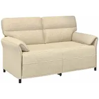 vidaXL Bank 100% polyester metalen frame MDF, Multiplex