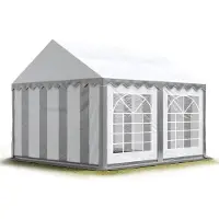 TOOLPORT Partytent 3x4 m, PVC 700, grijs wit