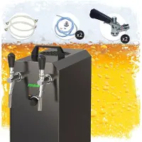 Ich-zapfe Complete set - Biertap - STREAM 50K - 2-lijns, tot 55 liter/uur - met Fustkoppeling Type A, Type D - Beertender, Thuistap, Bierkoeler