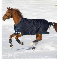 Horseware Deken Amigo Bravo 1200d 100gr Zwart-grijs - 145/198