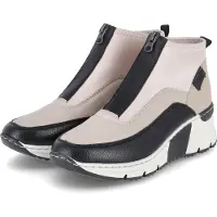 Rieker Boots 'Stiefel Damen N6352 60 Leder-Mix in beige' beige