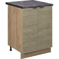 Vicco Fame-Line Keukenonderkast – 60 cm, WB Antraciet Eiken paneel
