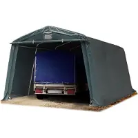 TOOLPORT Garagetent 3,3x4,7m, PE zeil, donkergroen