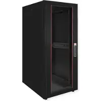 Roline 19-inch netwerkkast Basic 26 U, 600x800 BxD Glazen deur zwart