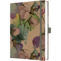 Sigel Jolie notitieboek - formaat A5 - kraft- Pure Cottonflowers - SI-JN855