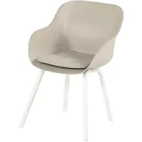 Hartman Tuinstoel Le Soleil Element Royal White Frame Soft Taupe Seat
