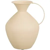 Mica Decorations Gyge Vaas - L26 x B22 x H31 cm - Metaal - Off-white