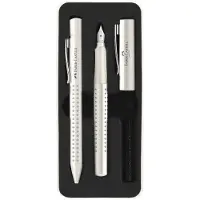 Faber-Castell Grip 2010 - schrijfset balpen en vulpen - in giftbox - Harmony coconut milk - FC-201527