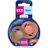 Lovi Prime - Siliconen Fopspeen - 18m+ - Granola/Orange