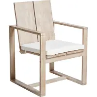 Beliani AZZANELLO - Tuinstoel set van 2 - Gebroken wit - Acaciahout