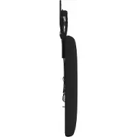 vidaXL Hangend hoofdbord Met LED-verlichting Zwart Stof