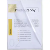 Exacompta 57120E 10x Sachet100 poch.Coin A4 PP grainé EC