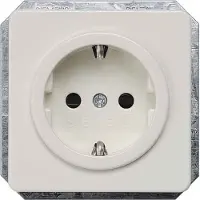 Siemens DELTA profil, Schuko-stopcontact - 5UB1403, 10/16A, 250V, titaniumwit