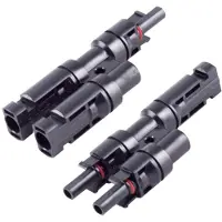 Bkl Electronic 2800014 PV4-adapterset 2/1 Zwart Inhoud: 2 stuk(s)