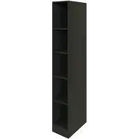 Held Keukenrek Sorrella 4 Legplanken - Grafiet - - Stellingkast Keuken - Zwart - Melamine; Spaanplaat