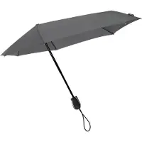 StorMaxi opvouwbare storm paraplu - grijs - 100 cm - Maxi stormparaplu