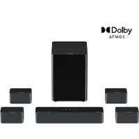 Ultimea Poseidon Serie – 7.1 Dolby Atmos TV Soundbar, 500W, 6,5" subwoofer, app-bediening, home cinema-systeem