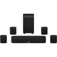 Ultimea Aura A40 7.1 Soundbar met App-Bediening, Subwoofer en 4 Surround-Luidsprekers – Zwart