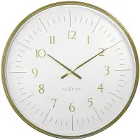 Nextime Wandklok 77 cm-Goud/Wit-Plastic-'Galaxy Large'