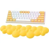 OEM Ergonomische handsteun voor TKL/87-toetsen/110-toetsen gaming-mechanische toetsenborden - Gele handsteun