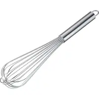 Westmark Whisk Pro – Stevige roestvrijstalen garde voor eieren, deeg en sauzen – Praktische garde voor kloppen, roeren en mixen – Zilver, 38 cm