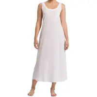 Hanro Negligé ' Cotton Deluxe 130cm ' wit
