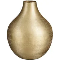Mica Decorations Kyan Vaas - H31 x Ø25 cm - Aluminium - Champagne
