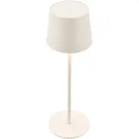 B.K.Licht BRILONER Suta - LED Tafellamp Oplaadbaar – dimbaar – draadloos – 33cm hoog – IP44 – voor binnen & buiten – op batterij – oudwit