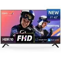 Chiq L40FT - Smart TV 40 Inch - Full HD - Google TV - Randloos Metal Design - Dolby Audio - Nieuw