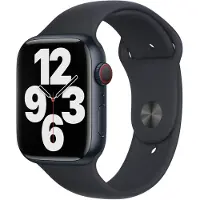 Apple Watch 44/45/46 mm Siliconen Horlogeband Sport Middernacht - M/L