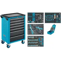 Hazet Gereedschapswagen gevuld - 204-delig - 176N-7/204