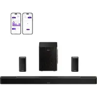 Ultimea Skywave Series - 5.1.2 Soundbar met 6,5" Draadloze Subwoofer - Dolby Atmos Soundbar - Homecinemaset - Zwart