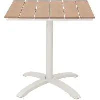 Ebuy24 Mads tuin cafétafel 70x70 cm teakdecor.
